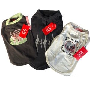 NWT bundle 3 Reddy bolt Dog Tank Tees M